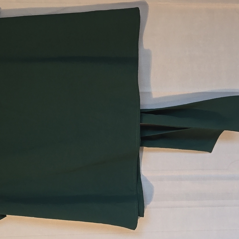 West K Dark Green Blouse with Tie Front Size XLP - Picture 6 of 8